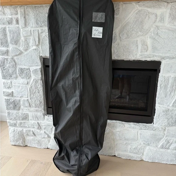 Floral Mesh Gown with 3D Flowers - Picture 9 of 9